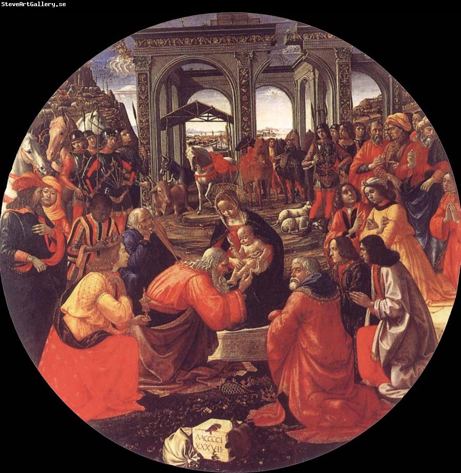 Domenico Ghirlandaio The adoration of the Konige
